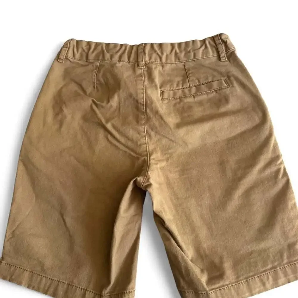 Old Navy Boys Tan Chino Shorts Adjustable Waist Size 8